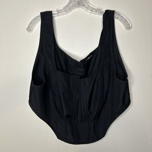 Shein Top Corset Style Black Size 4XL Flaw -some light color discoloration